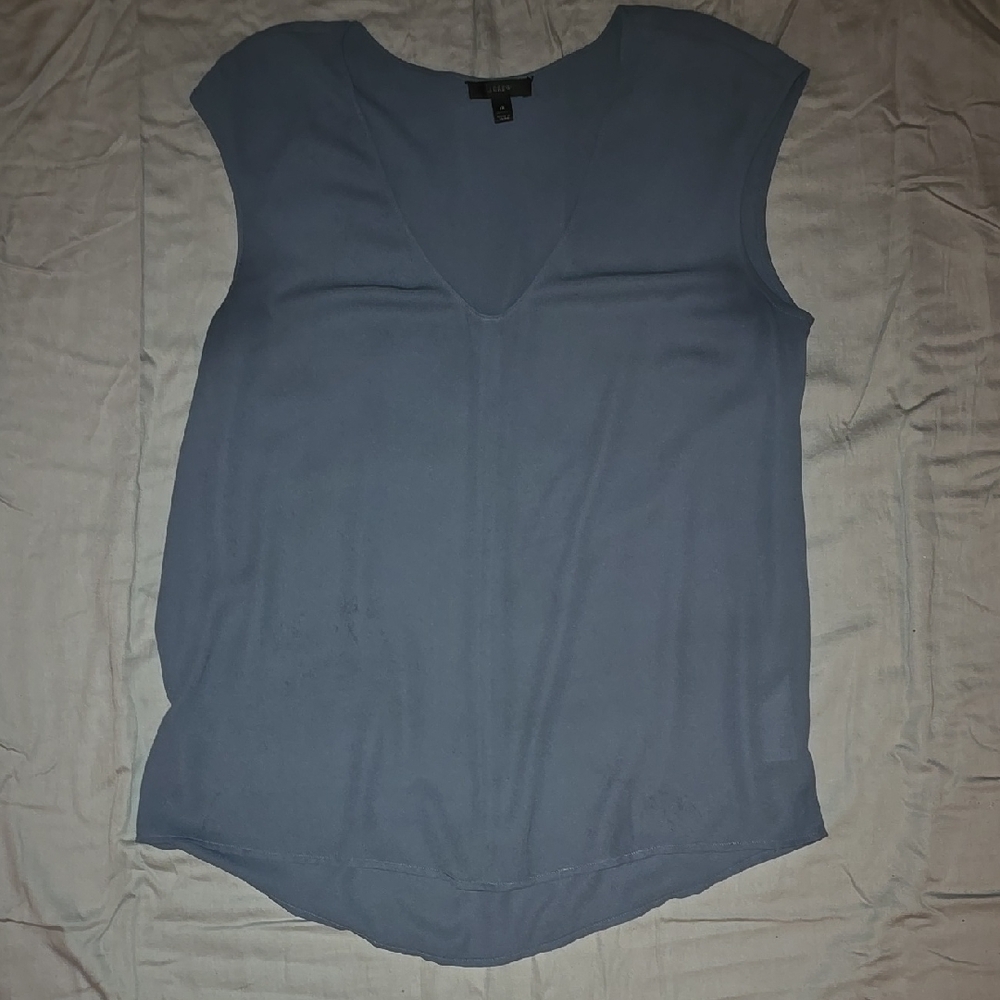 J. Crew Gray Blouse with Relaxed Fit and Seam Detail